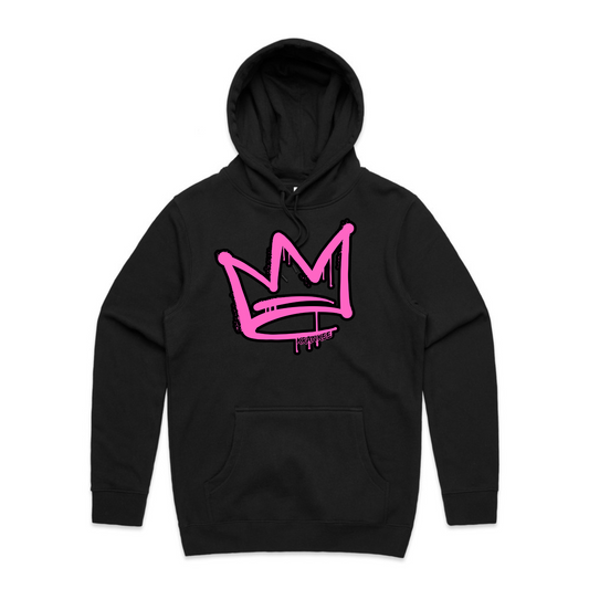 Pink Front Crown - Mens Staple Hoodie