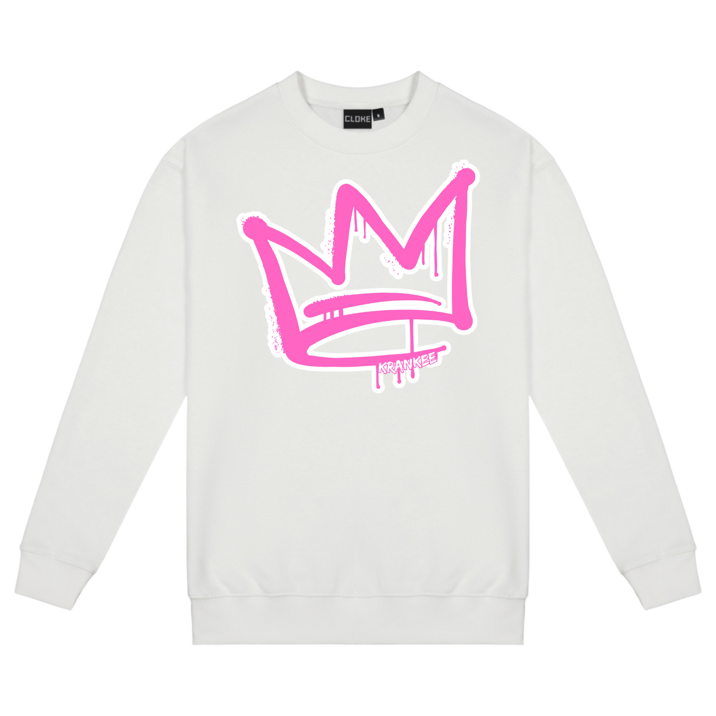 Pink Front Crown - Womens Crew Neck