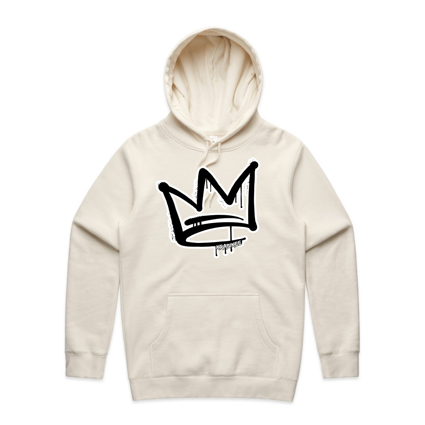 B/W Front Crown - Mens Staple Hoodie