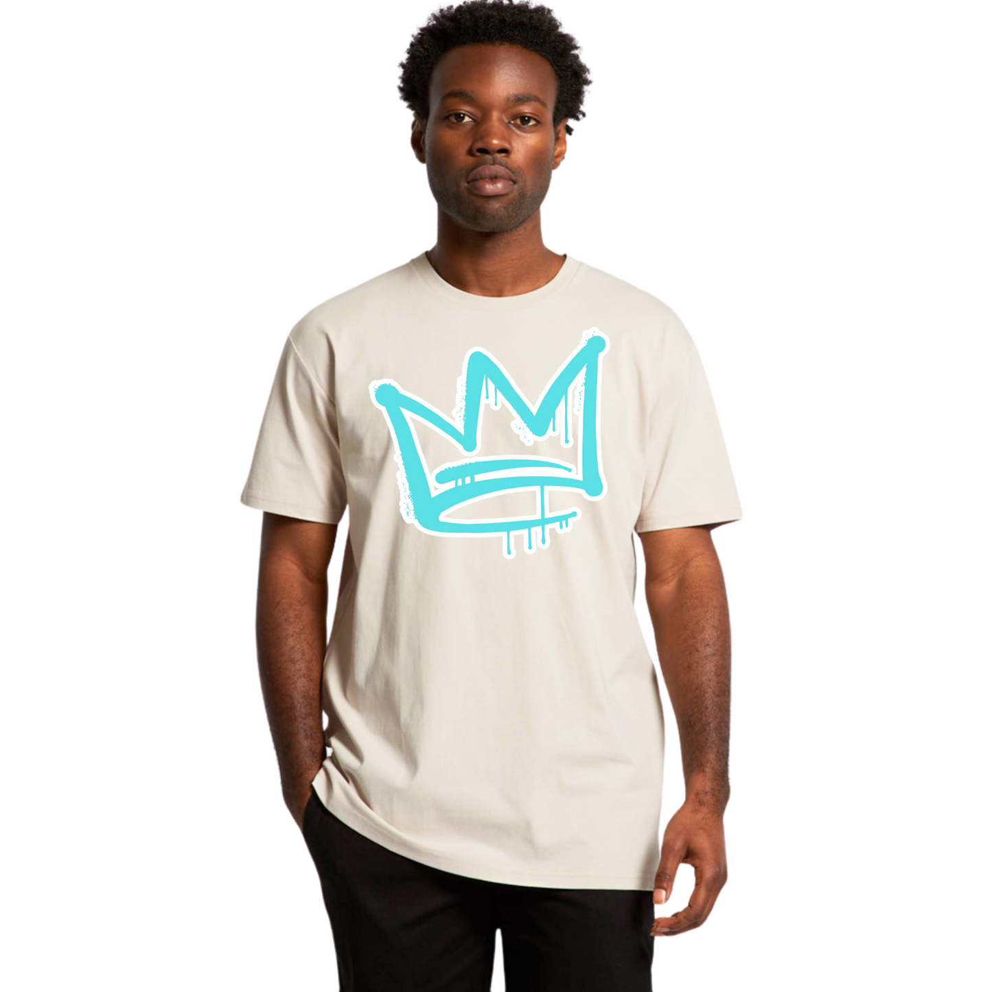 Aqua Front Crown - Mens Tee