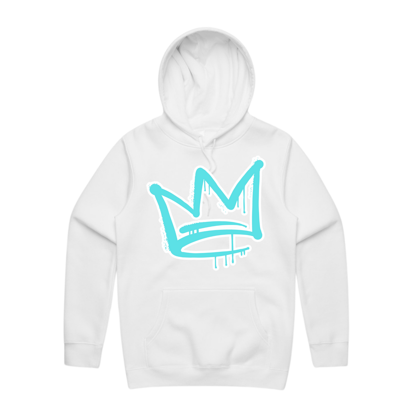 Aqua Front Crown - Mens Staple Hoodie