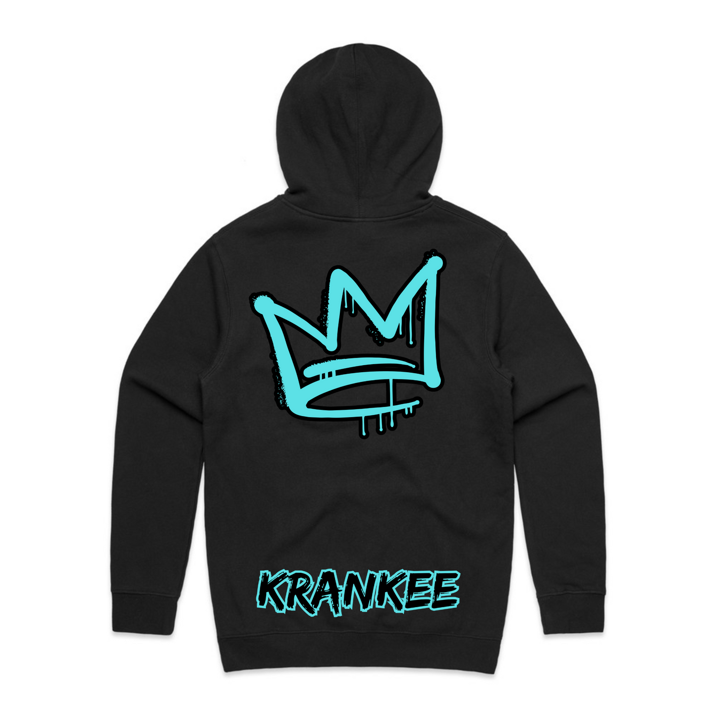 Aqua Back Crown - Mens Staple Hoodie