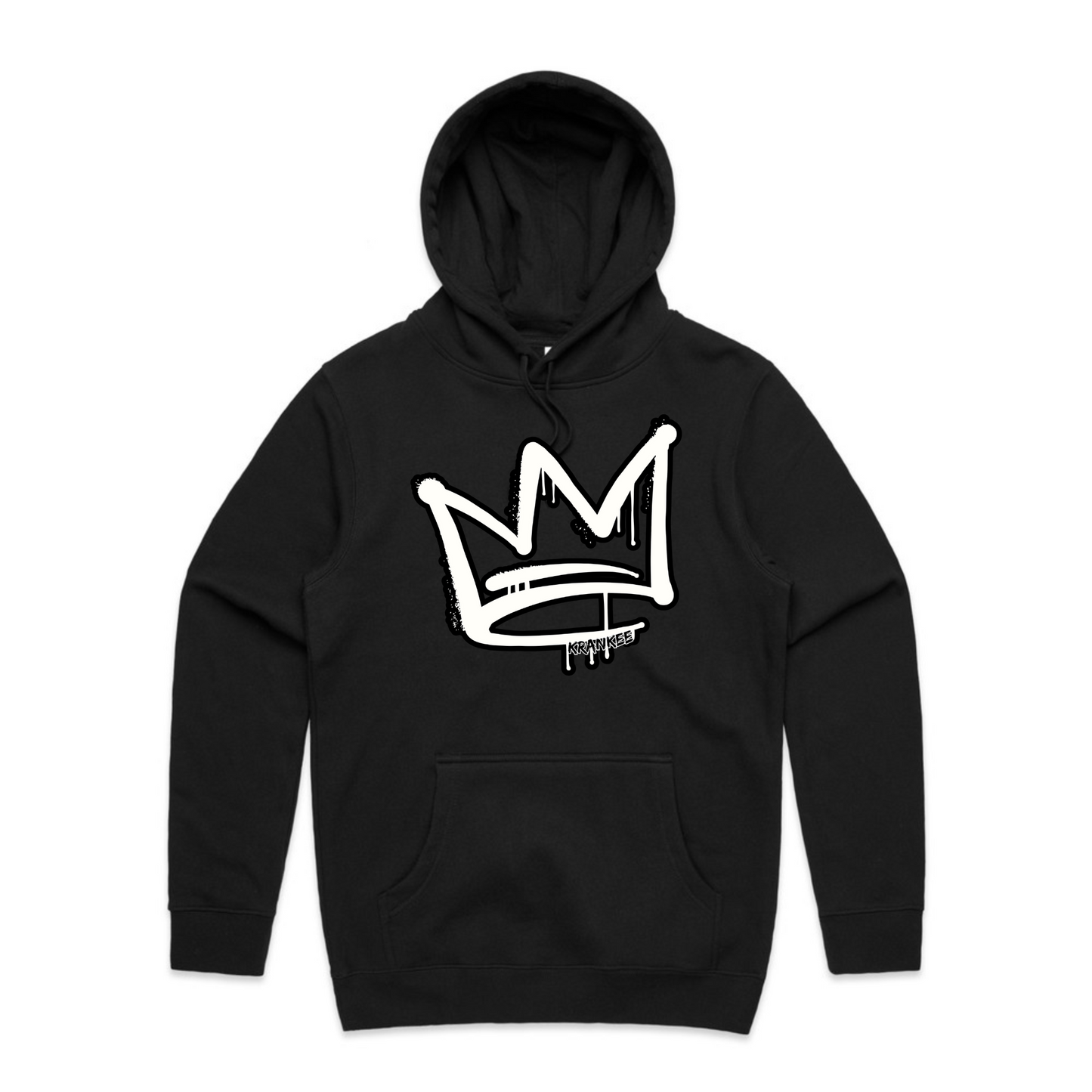 B/W Front Crown - Mens Staple Hoodie
