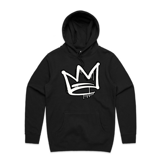 B/W Front Crown - Mens Staple Hoodie