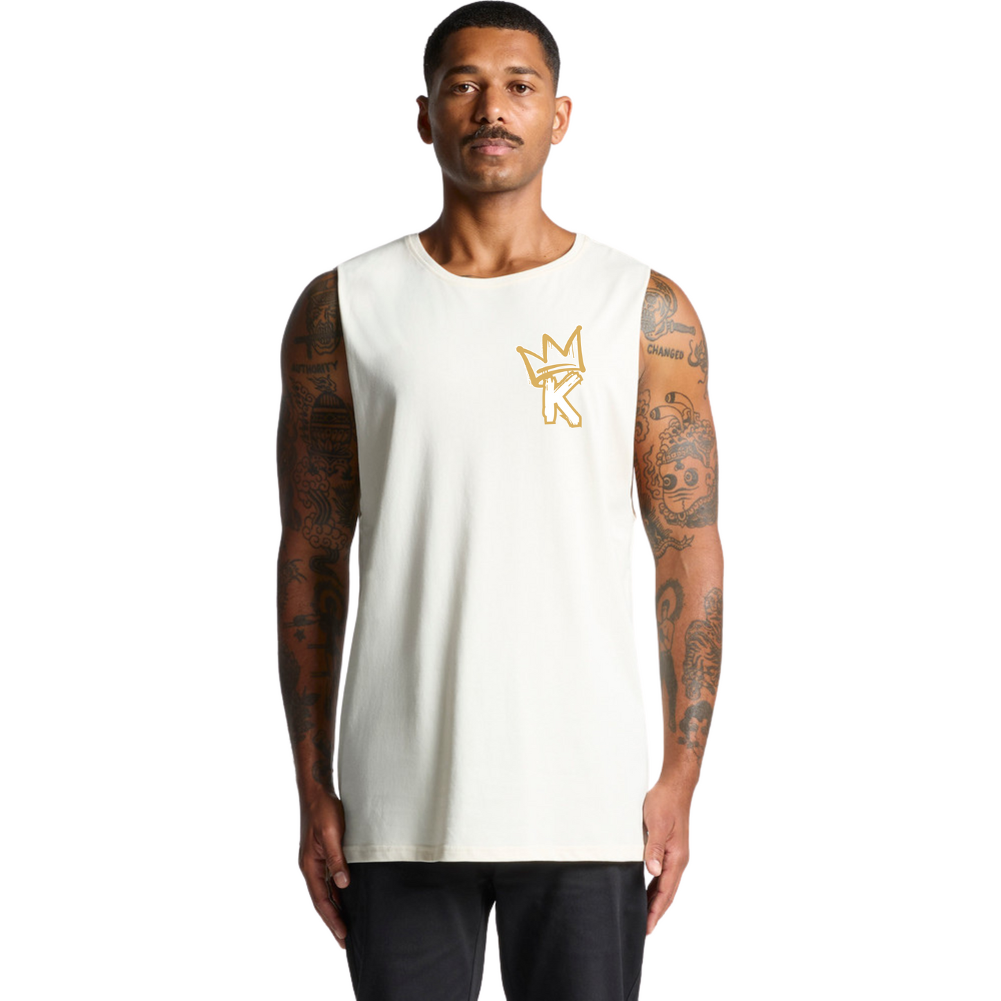 Gold Back Crown - Mens Tank
