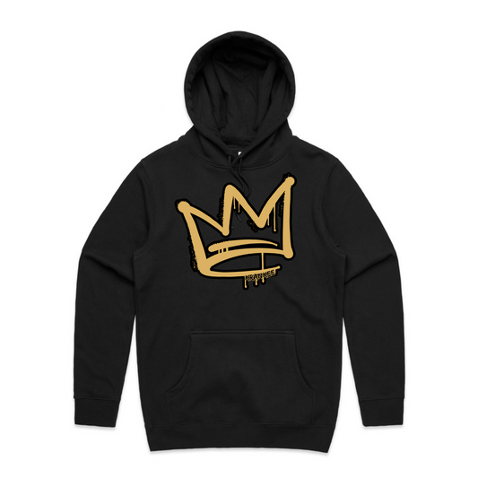 Gold Front Crown - Mens Staple Hoodie