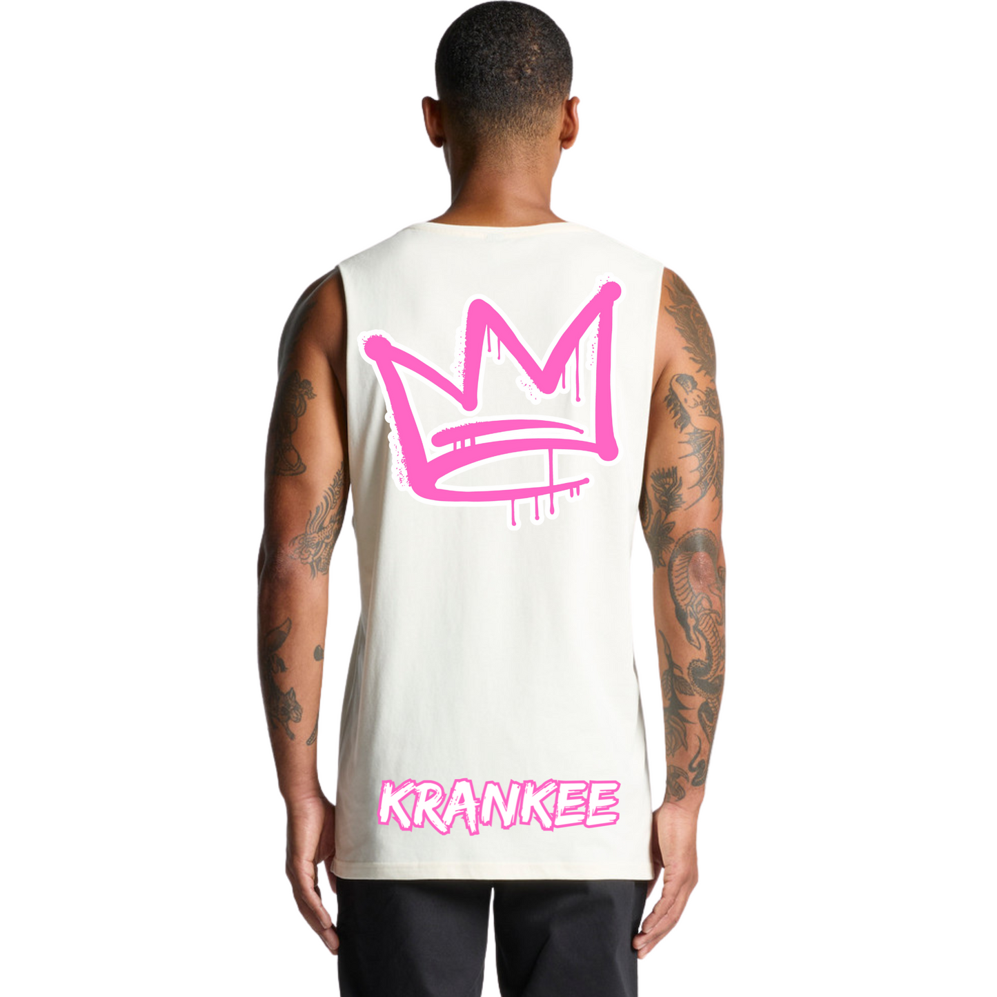 Pink Back Crown - Mens Tank
