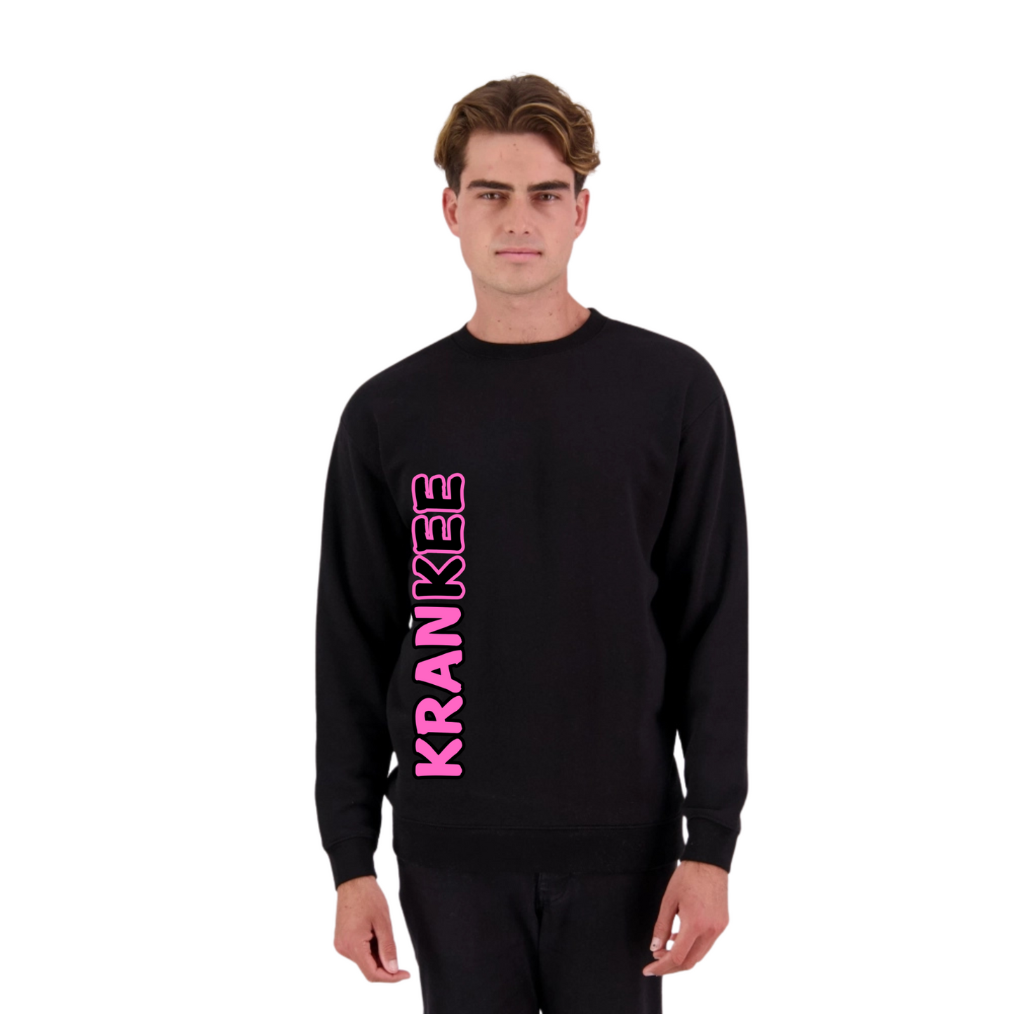 Pink Krankee Split  - Mens Crew Neck