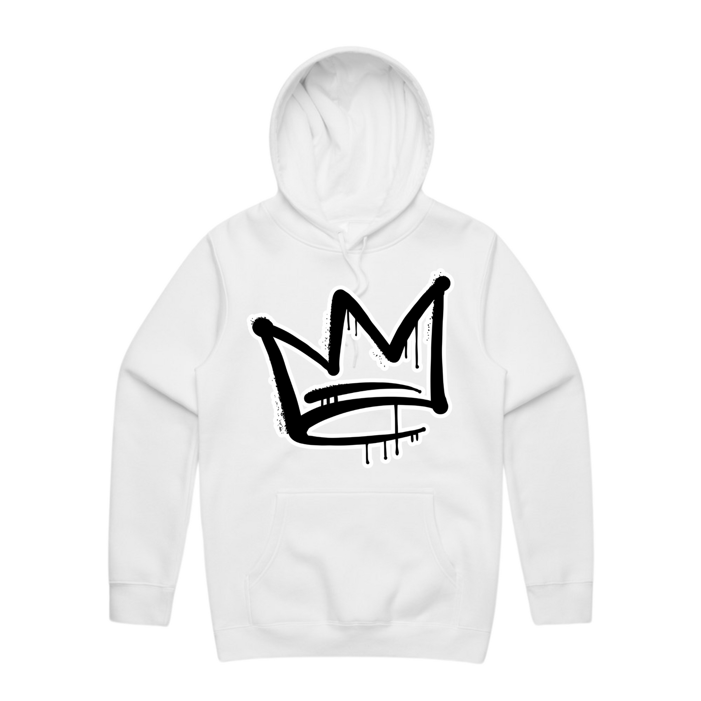 B/W Front Crown - Mens Staple Hoodie