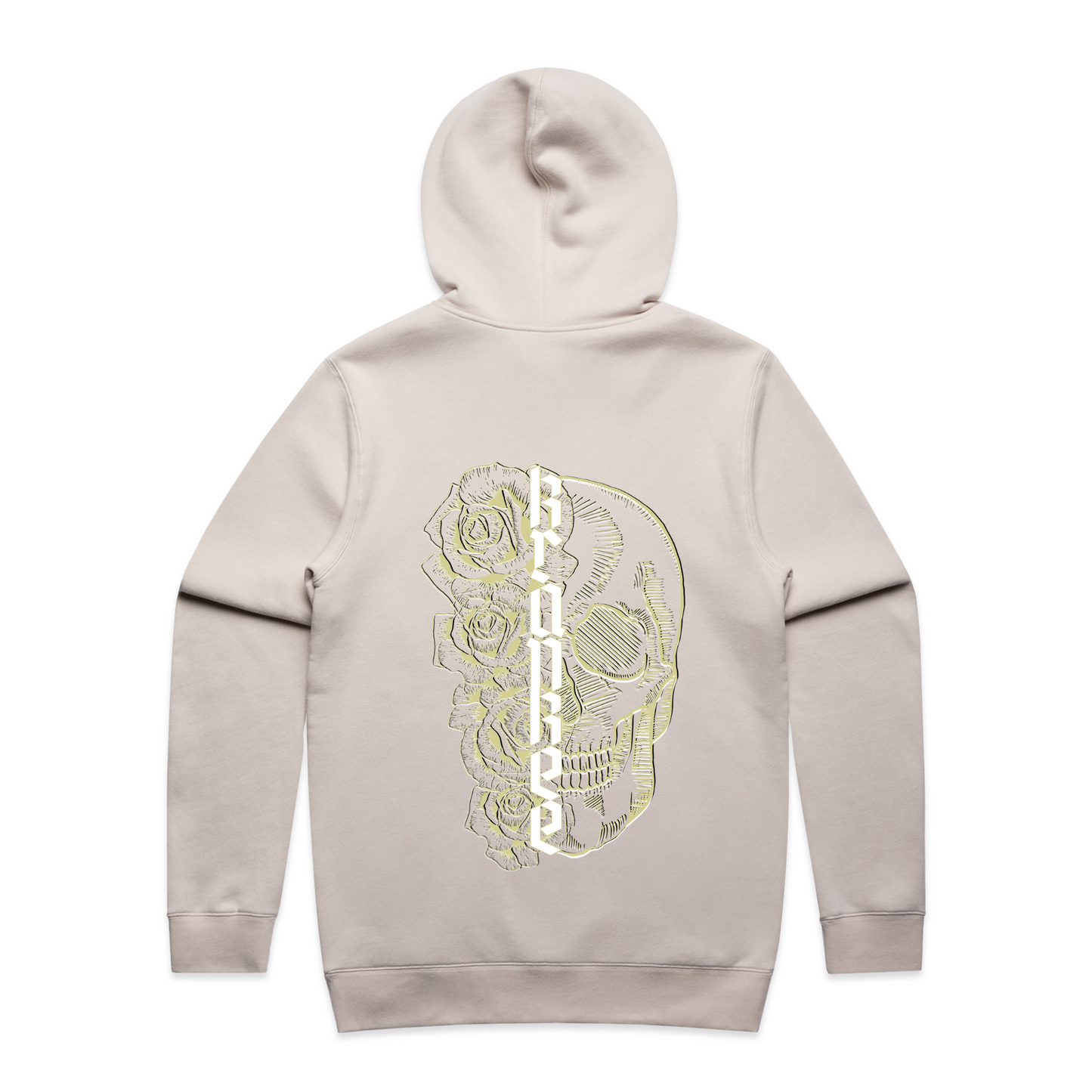 Mens Metallic Skull Hoodie