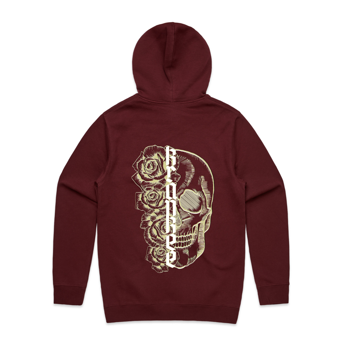 Mens Metallic Skull Hoodie