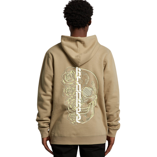 Mens Metallic Skull Hoodie