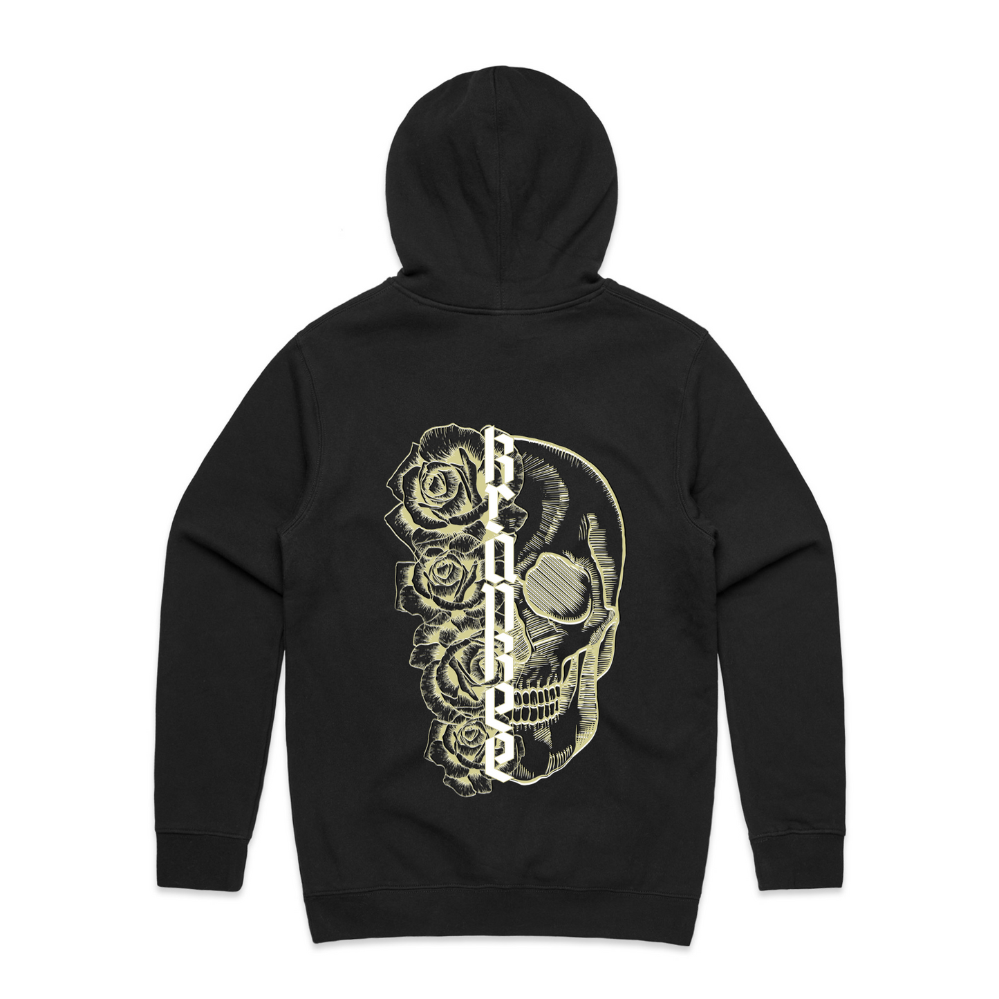 Mens Metallic Skull Hoodie