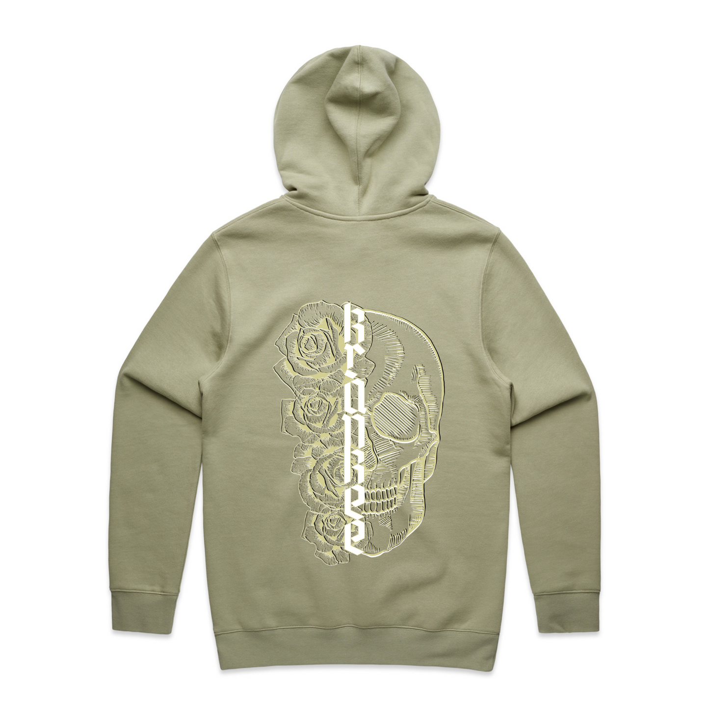 Mens Metallic Skull Hoodie