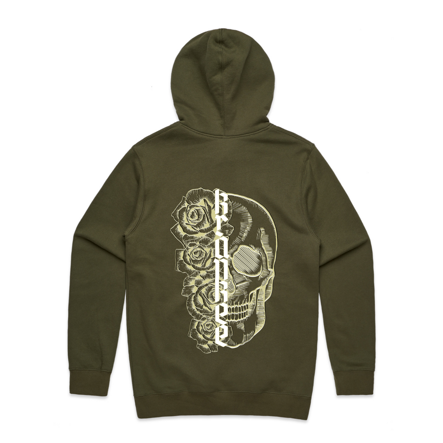 Mens Metallic Skull Hoodie