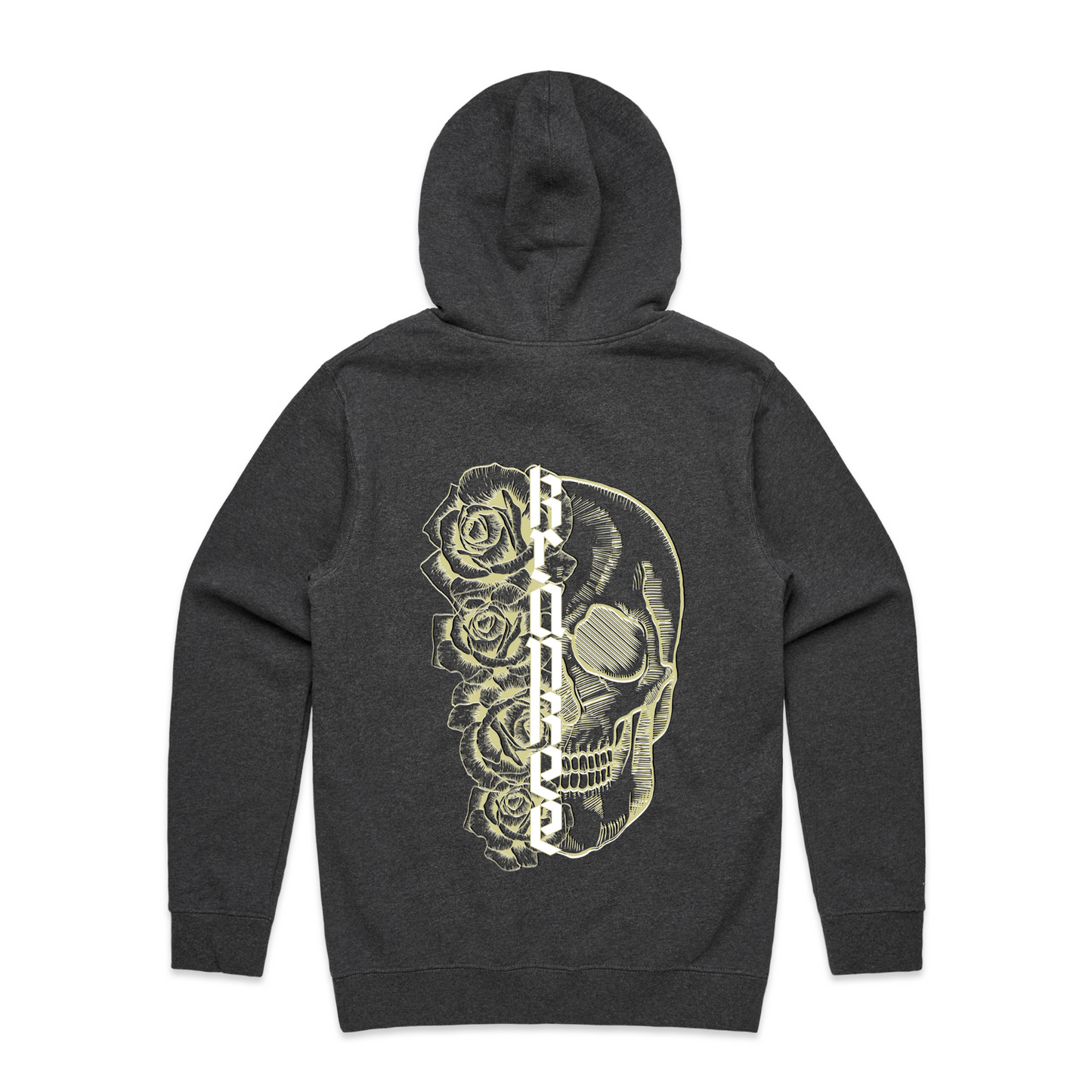 Mens Metallic Skull Hoodie