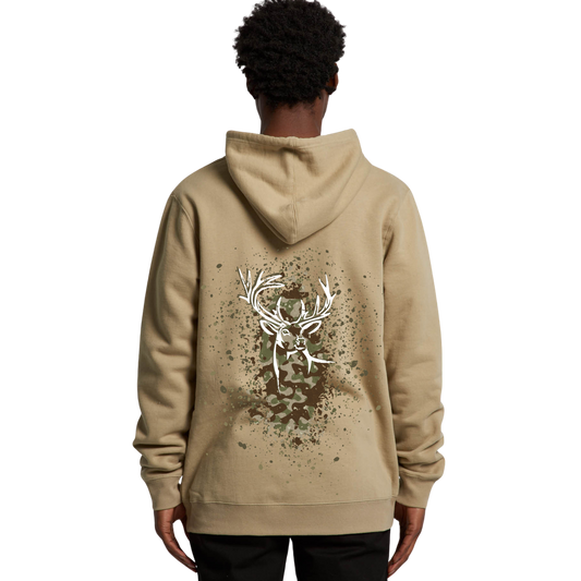 Mens Camo Back Hoodie