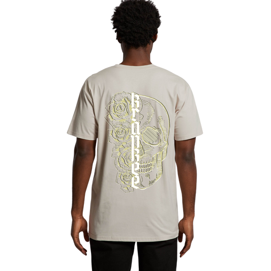 Mens Metallic Skull PLUS Tee