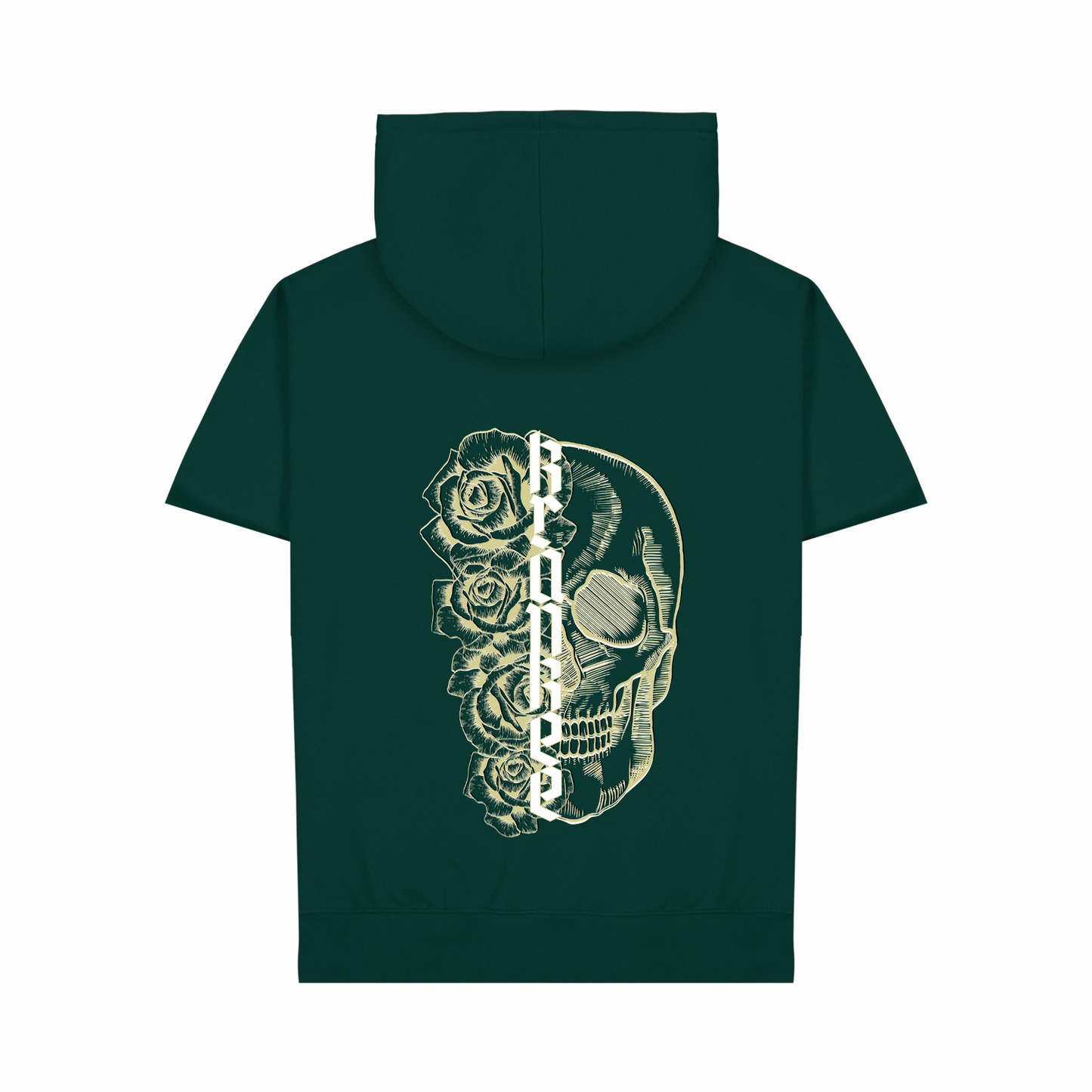 Unisex Metallic Skull Hoodie Tee