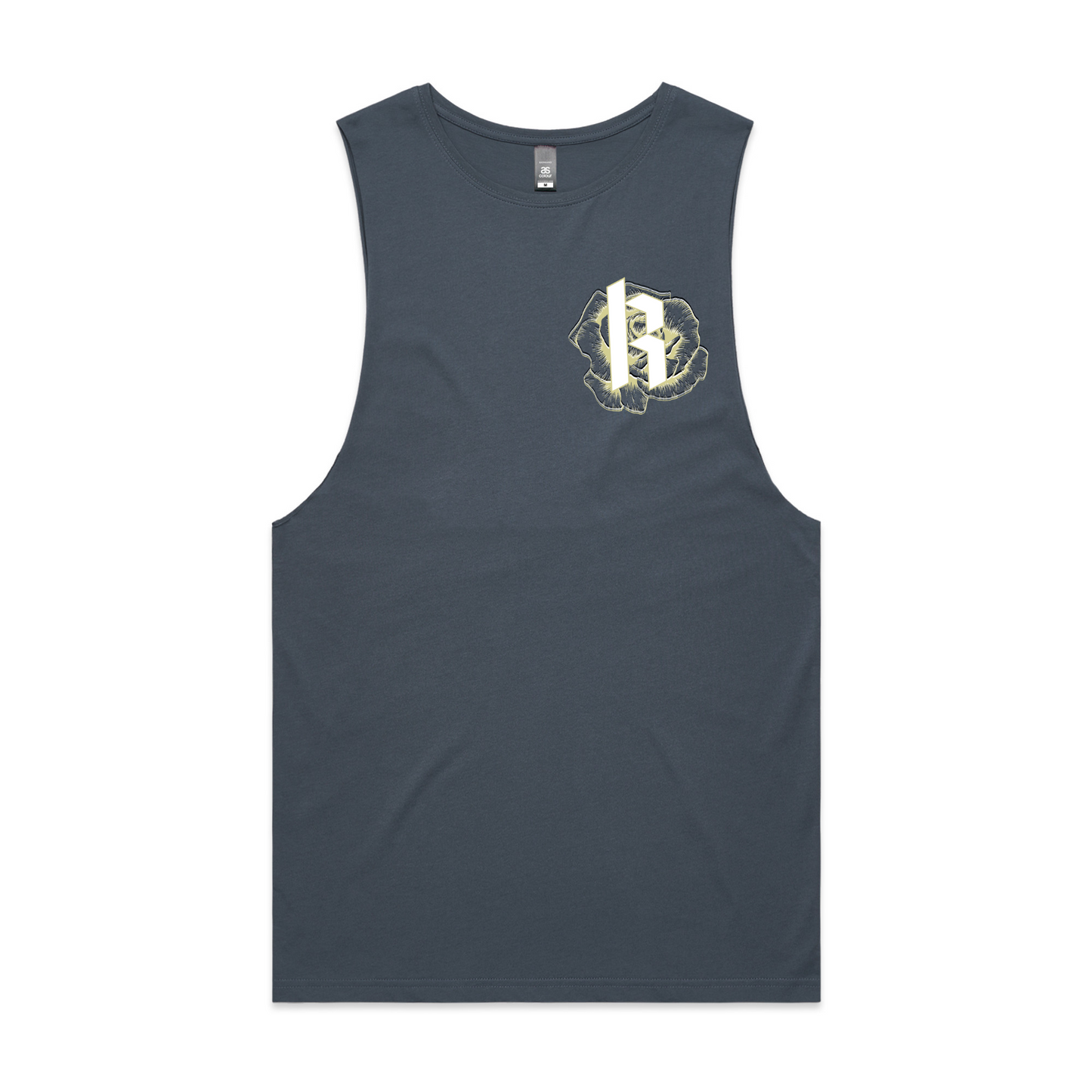 Mens Metallic Skull Low Armpit Tank