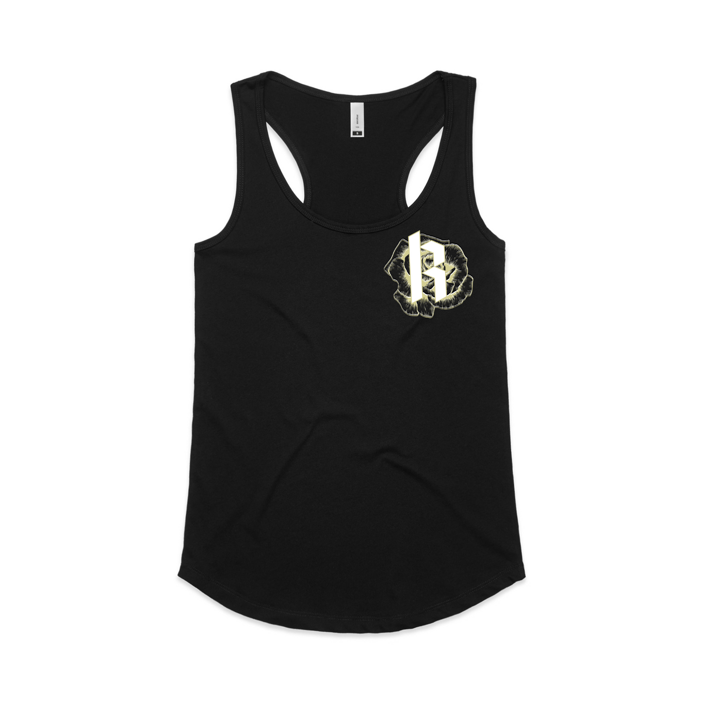 Womens Metallic Skull Racerback