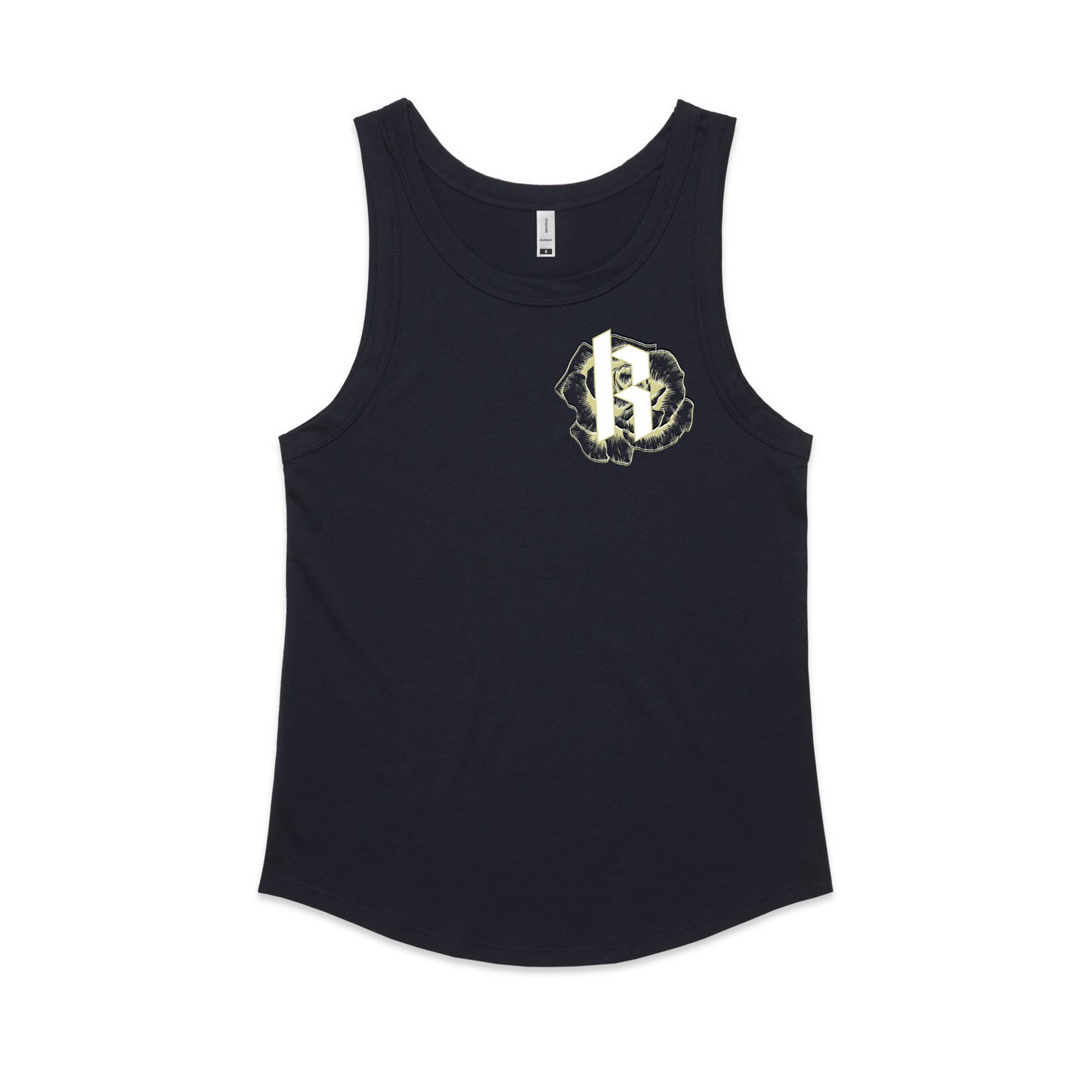 Womens Metallic Skull Singlet