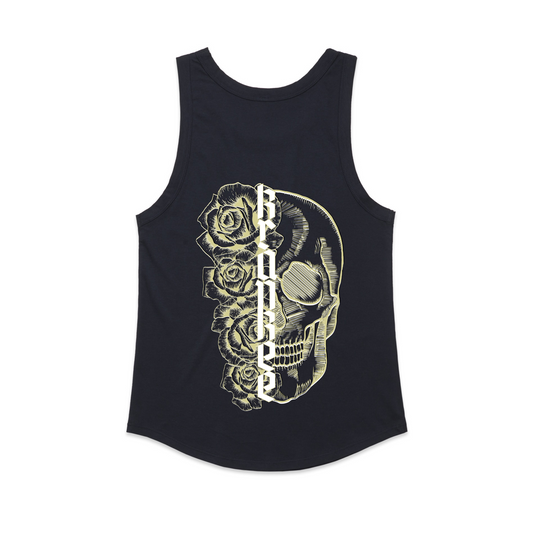 Womens Metallic Skull Singlet