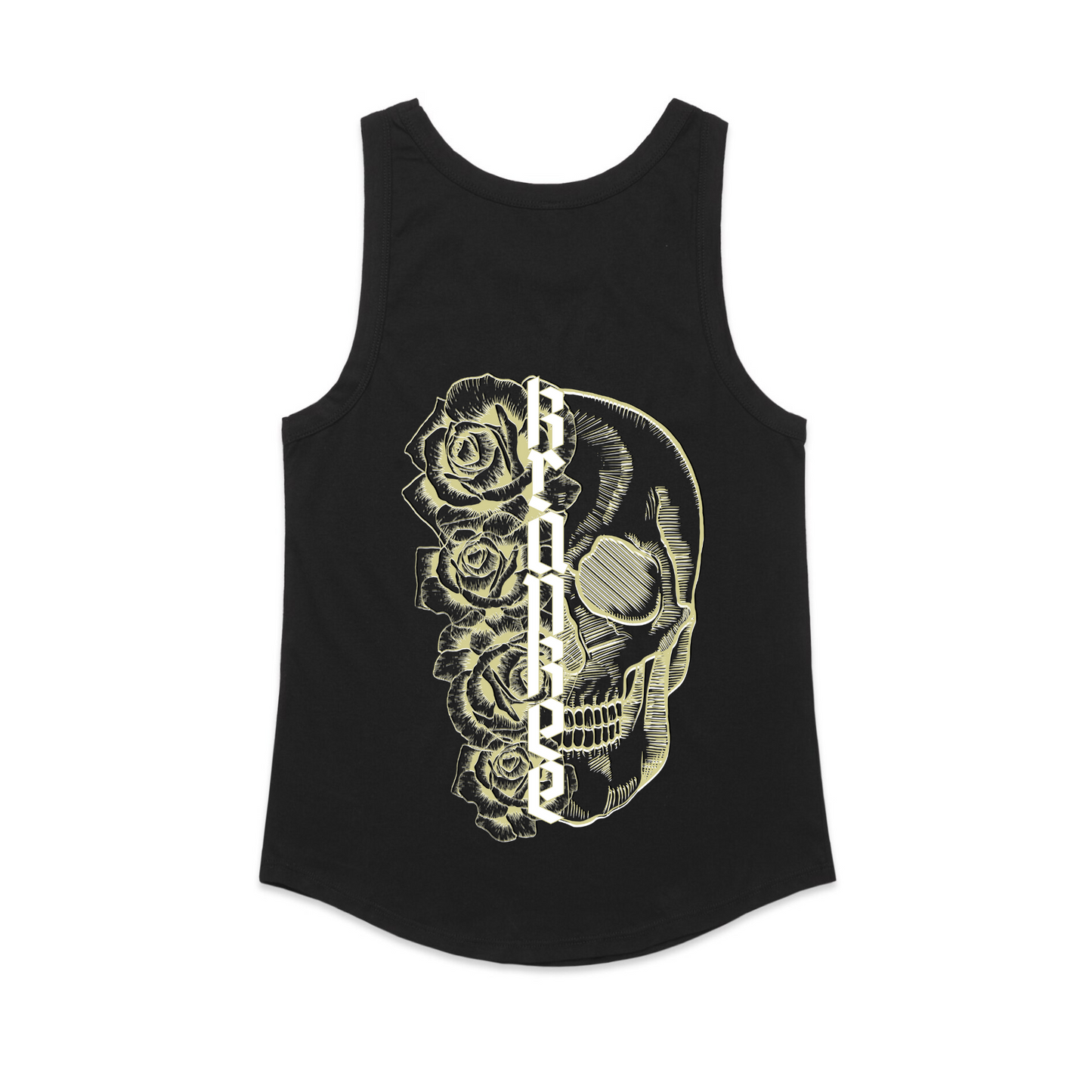 Womens Metallic Skull Singlet