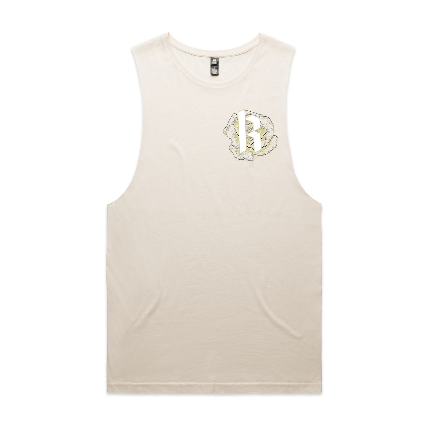 Mens Metallic Skull Low Armpit Tank