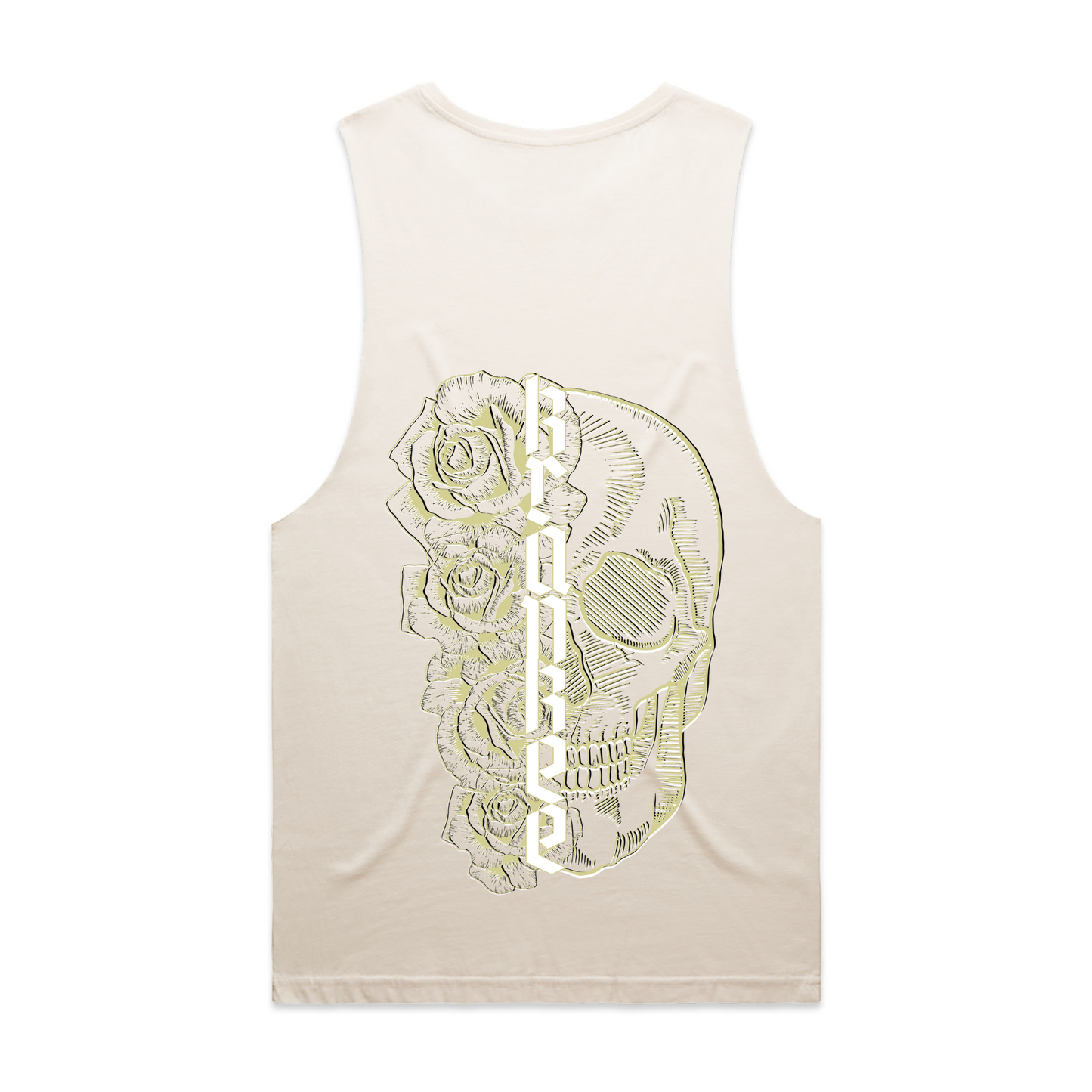Mens Metallic Skull Low Armpit Tank