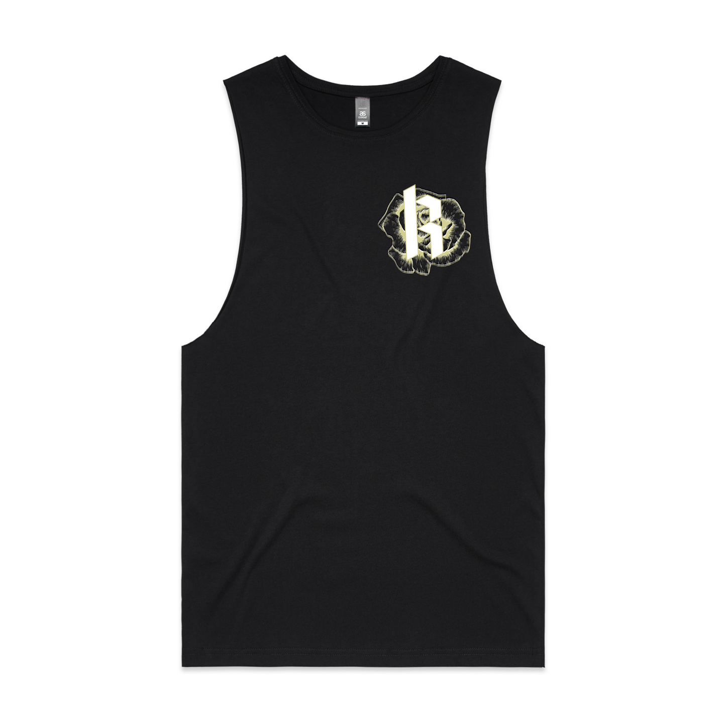 Mens Metallic Skull Low Armpit Tank