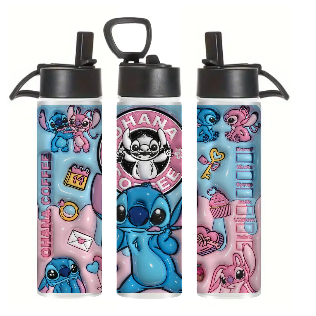 Stitch Love Ohana Coffee - Tumbler & Bottle