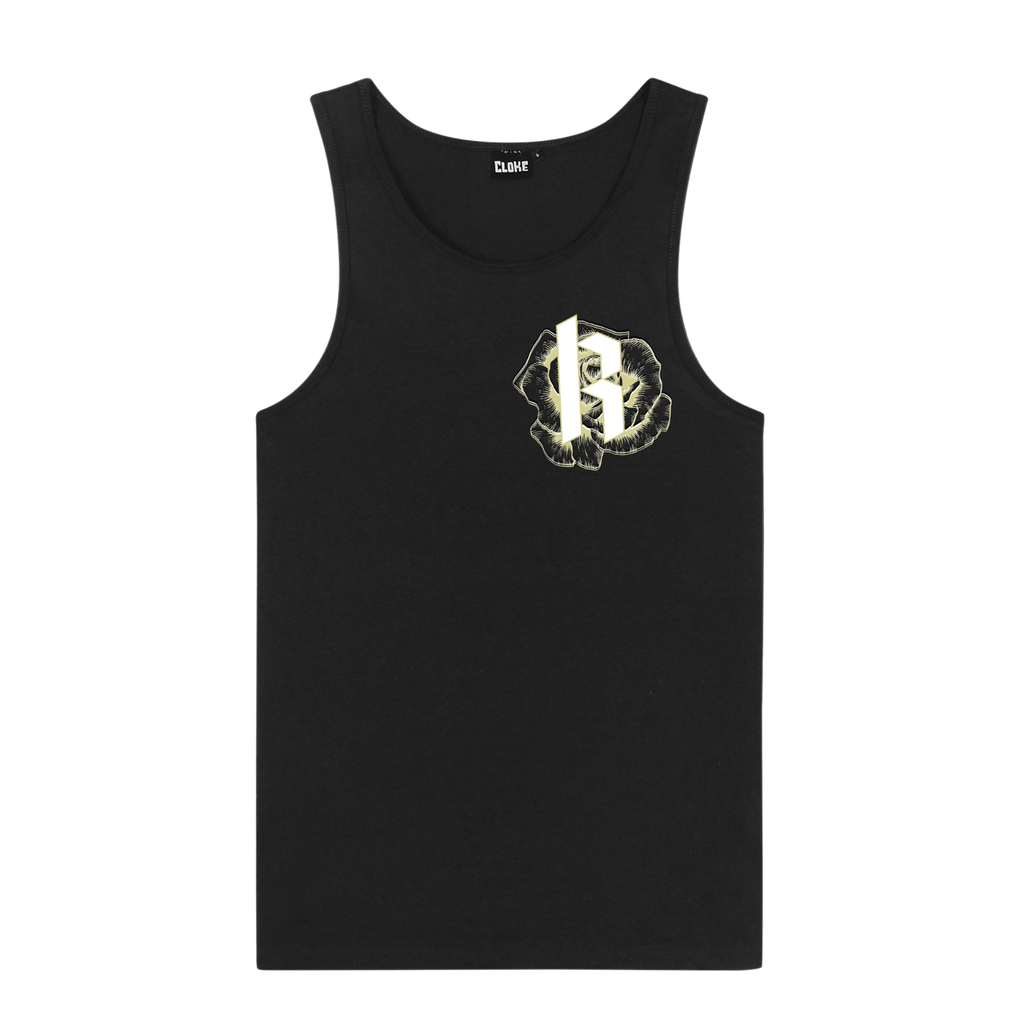 Mens Metallic Skull Singlet