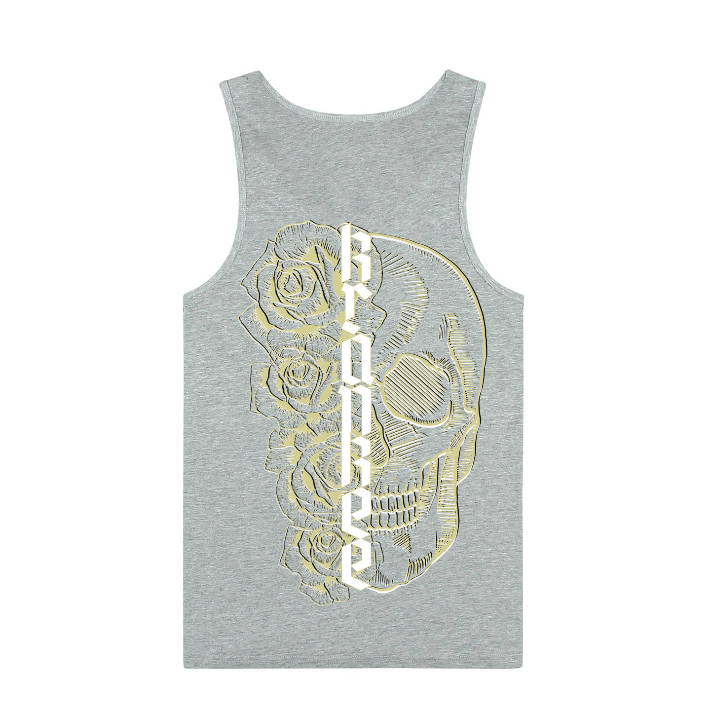Mens Metallic Skull Singlet