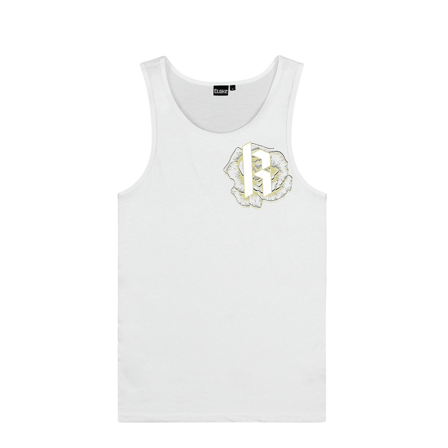 Mens Metallic Skull Singlet