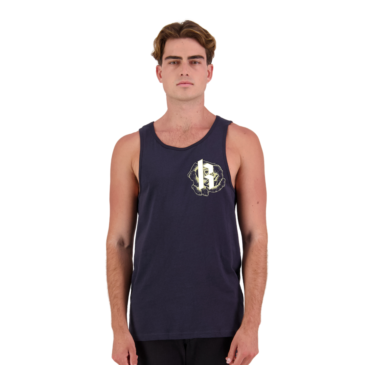 Mens Metallic Skull Singlet