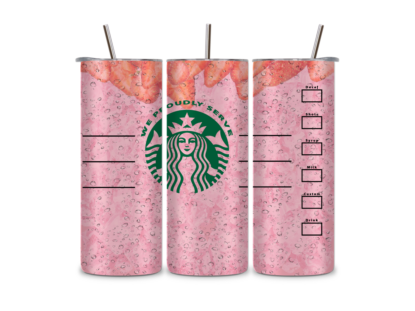 Starbuck Pink Drink - Tumbler & Bottle