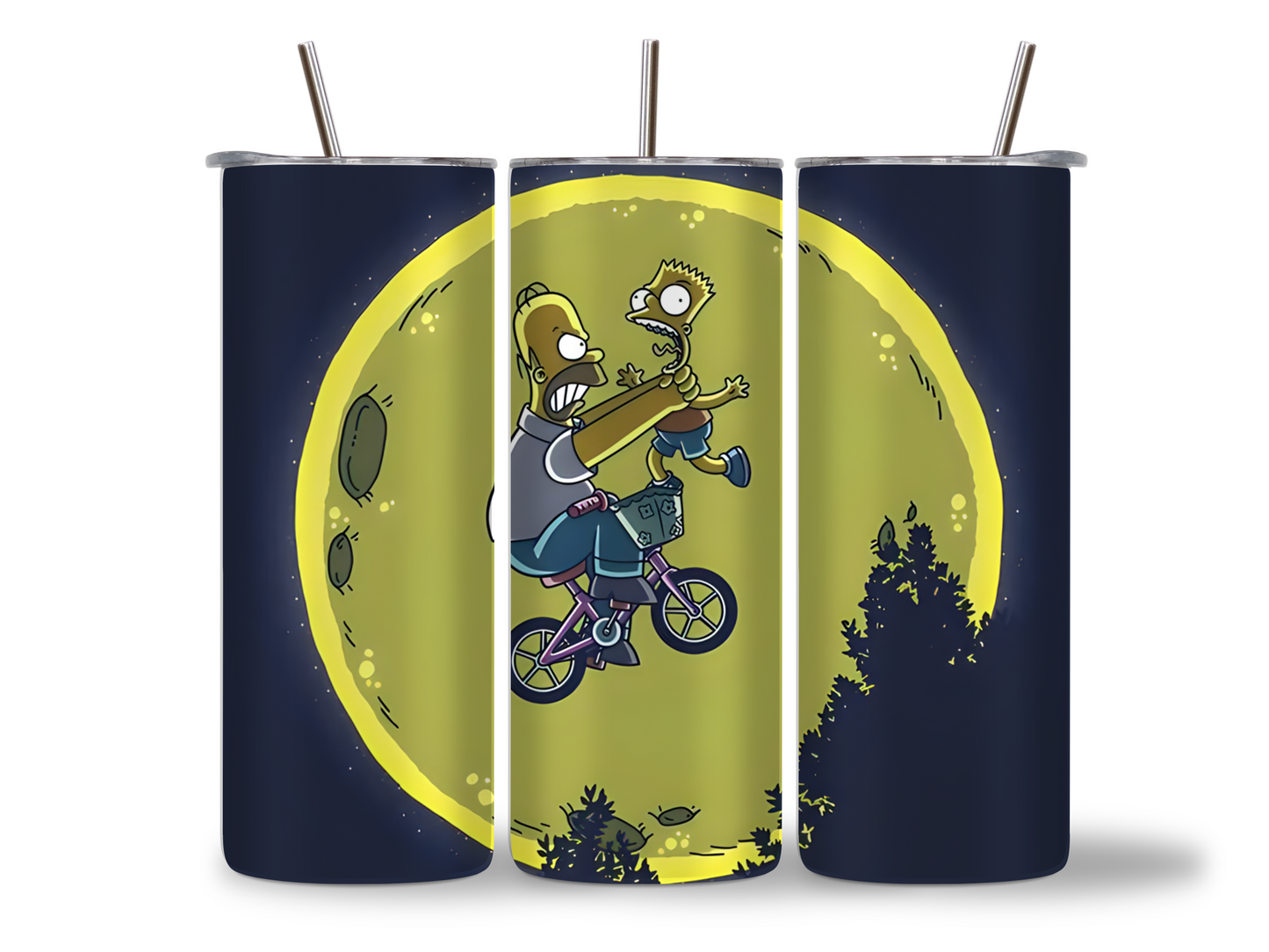 Homer & Bart Bike - Tumbler & Bottle