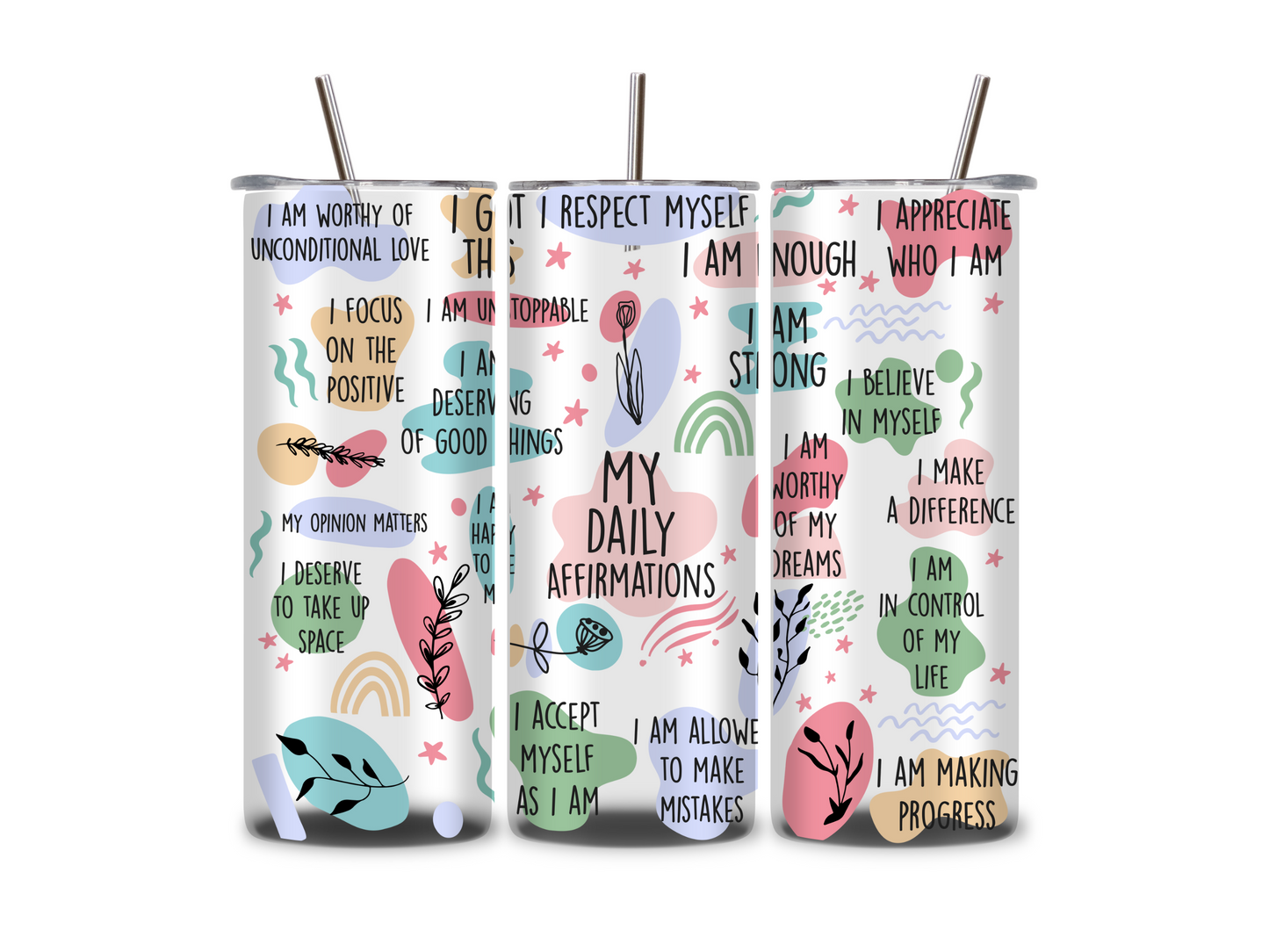 Daily Affirmations - Tumbler & Bottle