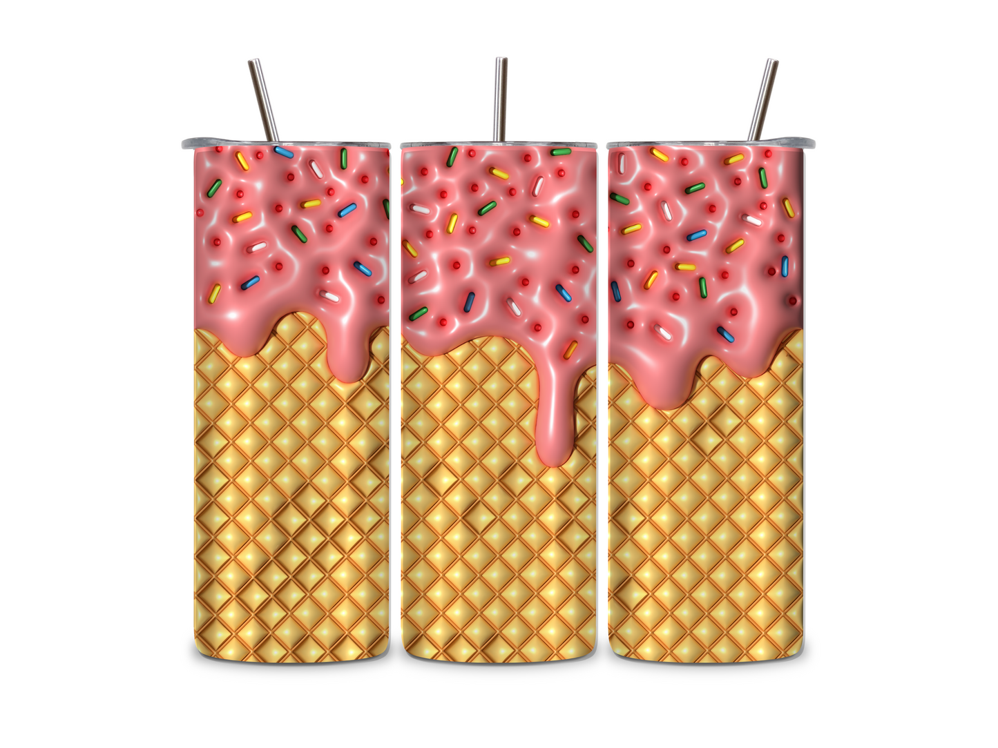 Strawberry Icecream - Tumbler & Bottle