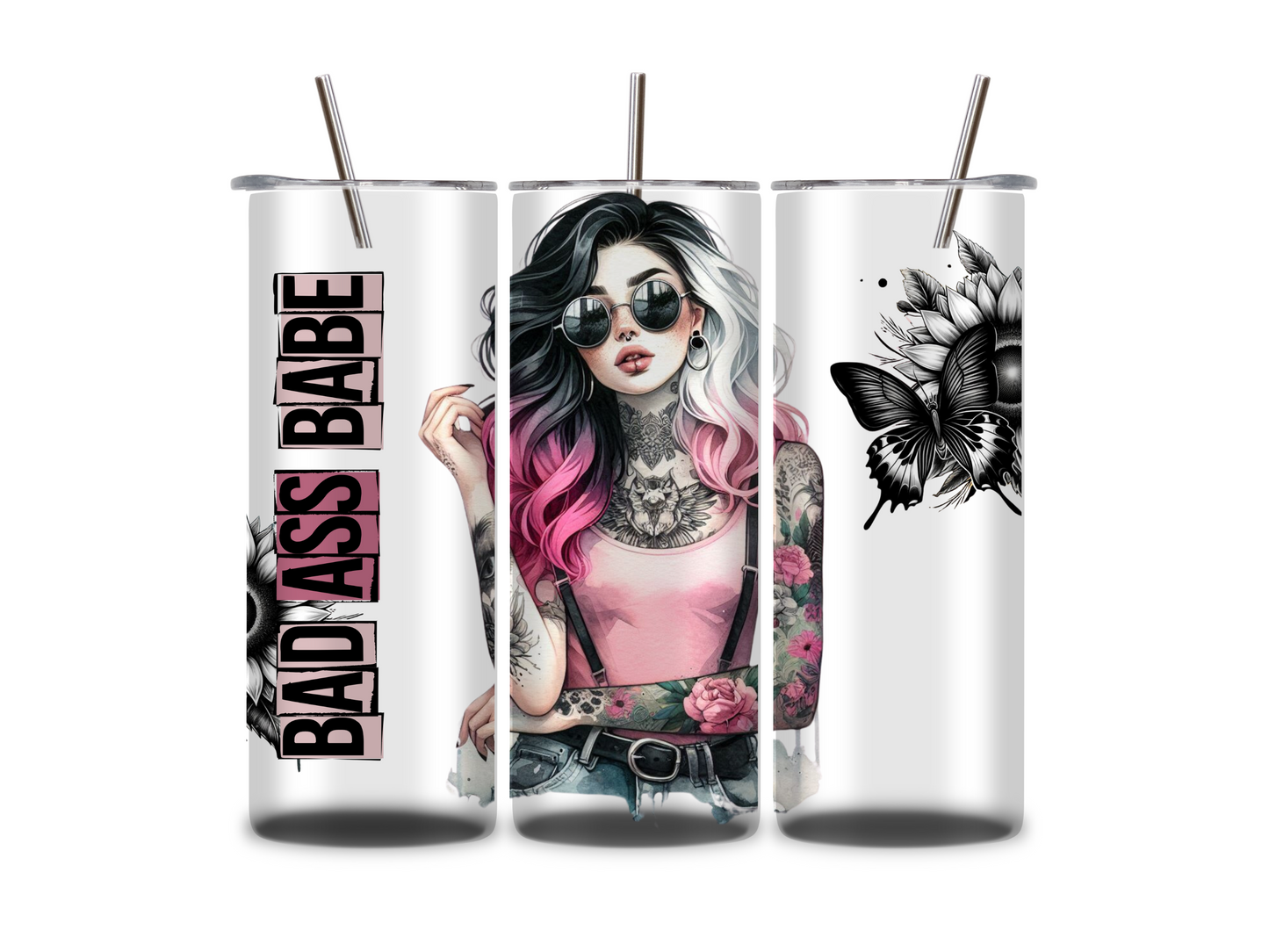 Bad Ass Babe - Tumbler & Bottle