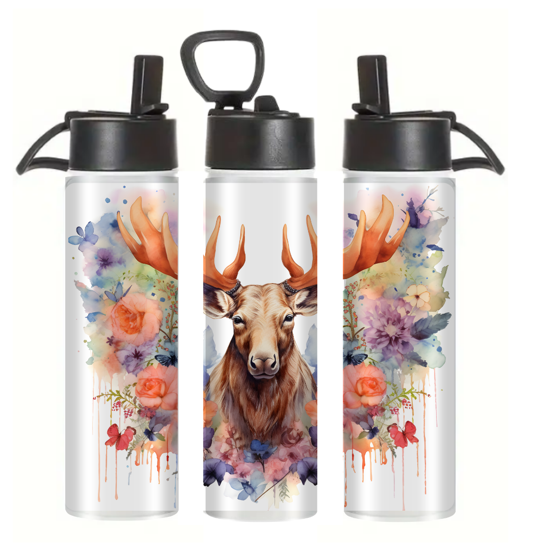 Floral Deer - Tumbler & Bottle