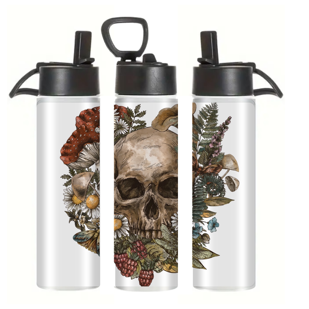 Krankee Wild Flora Skull - Tumbler & Bottle