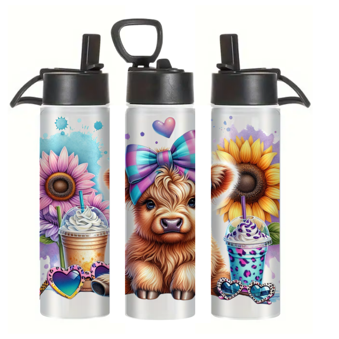 Summer Highland Cow - Tumbler & Bottle