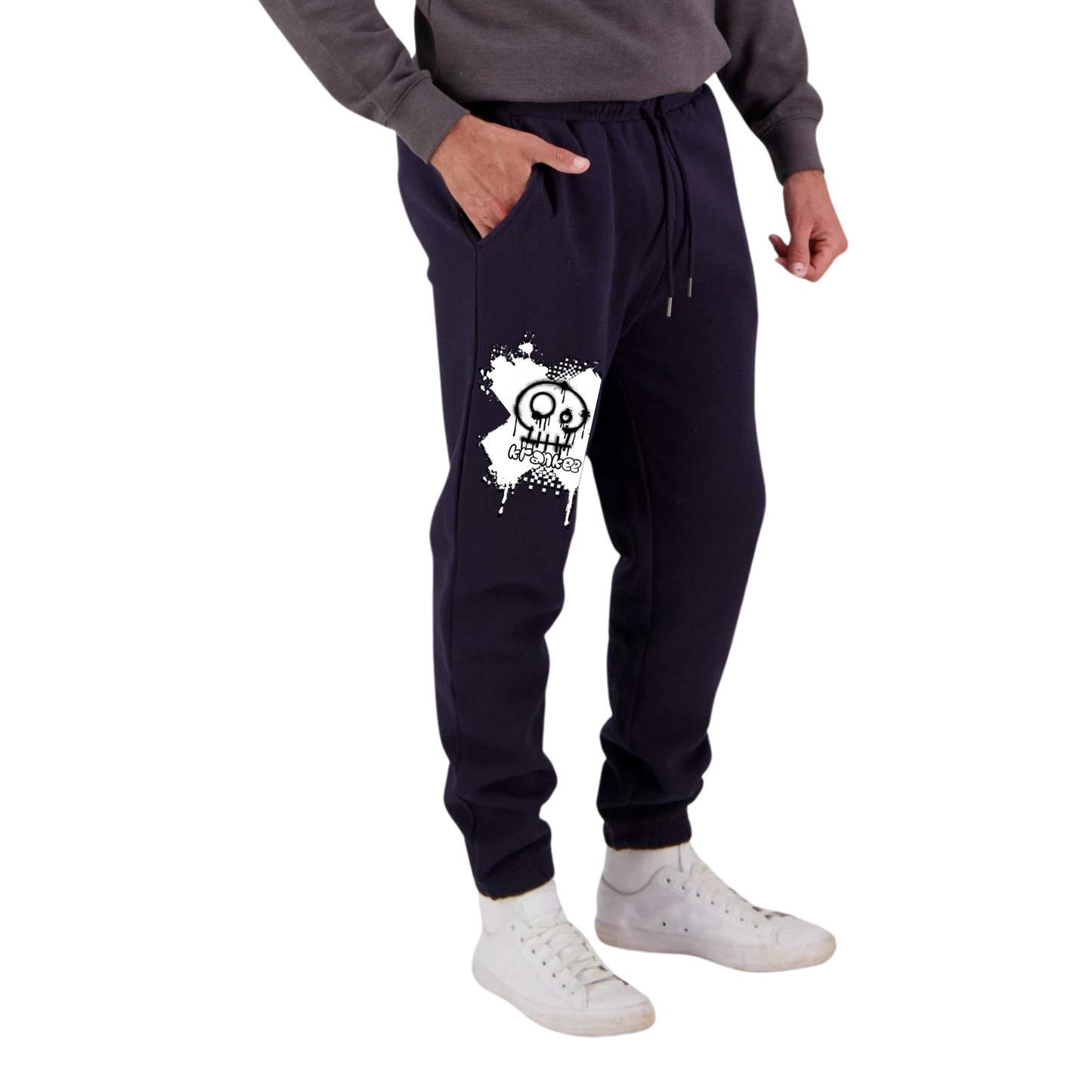 Unisex Spray Paint Loose Track Pants