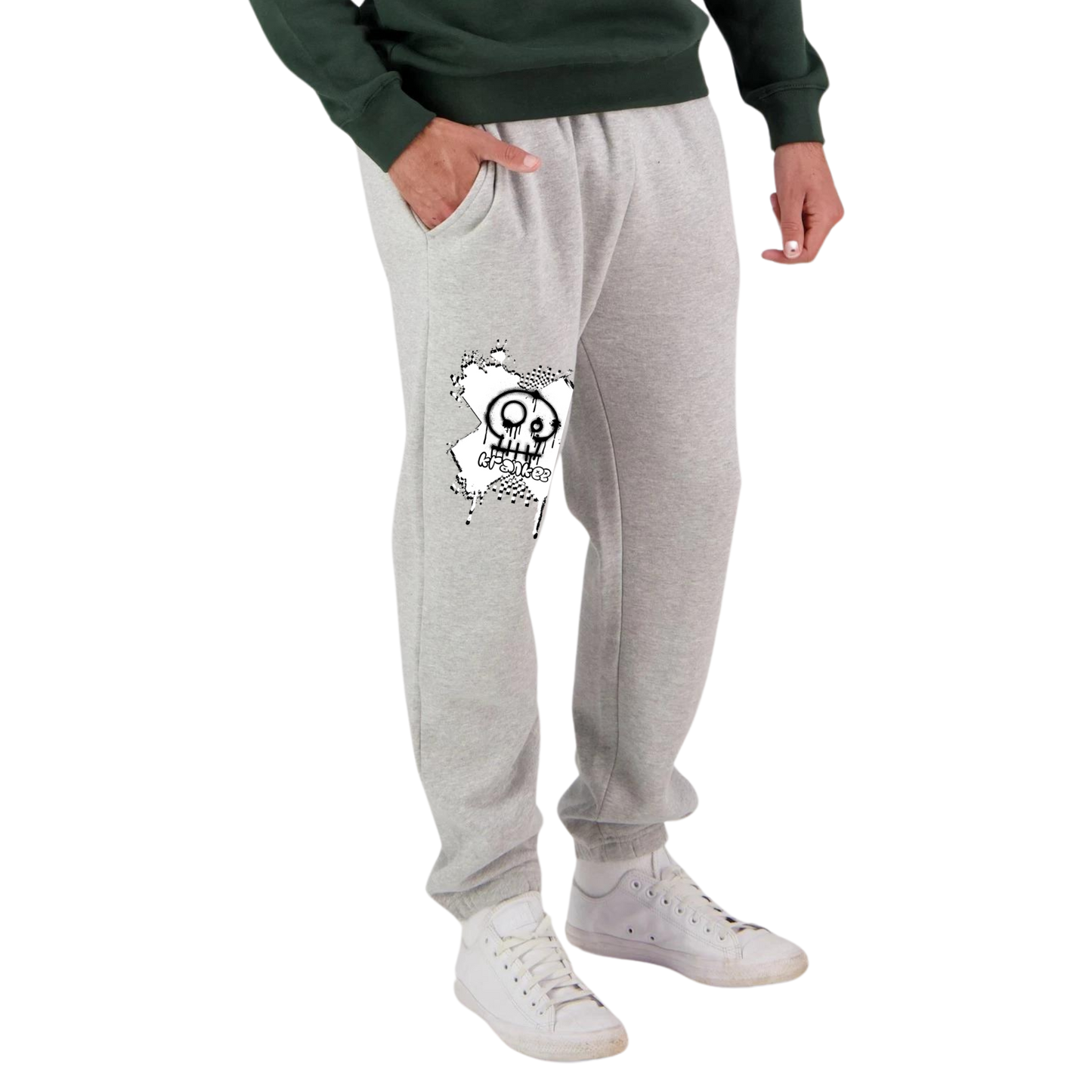 Unisex Spray Paint Loose Track Pants