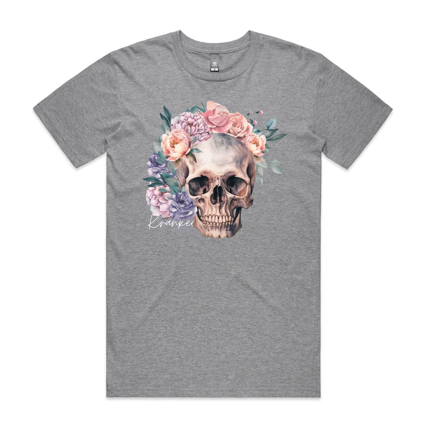 Mens Floral Skull PLUS Tee