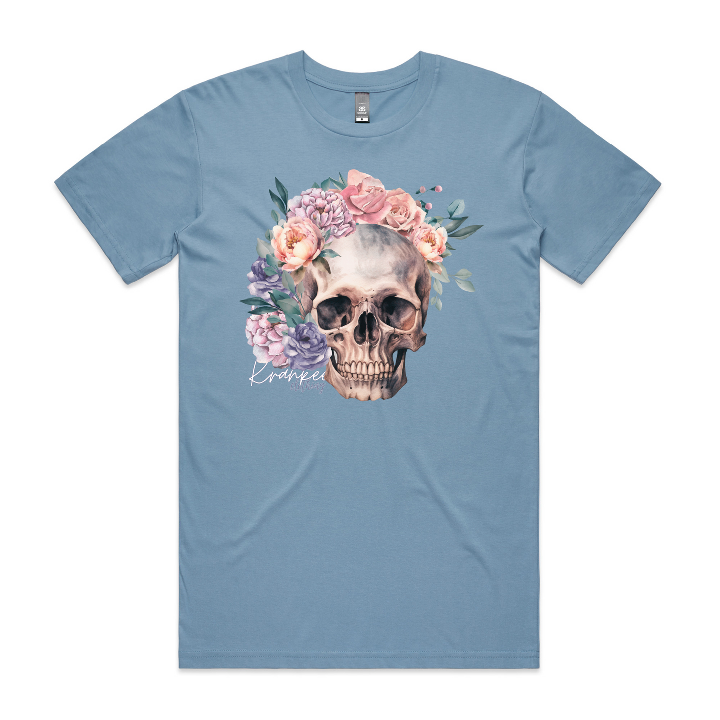 Mens Floral Skull PLUS Tee