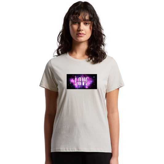 Womens Galaxy Love Tee