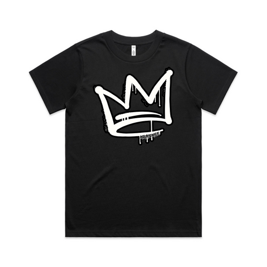 B/W Front Crown - Womens Longer Tee